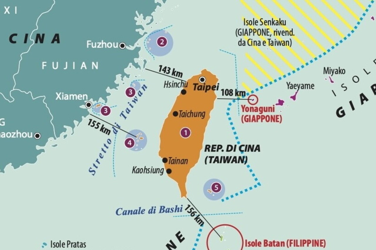 perche la cina vuole annettere taiwan | mappa di taiwan