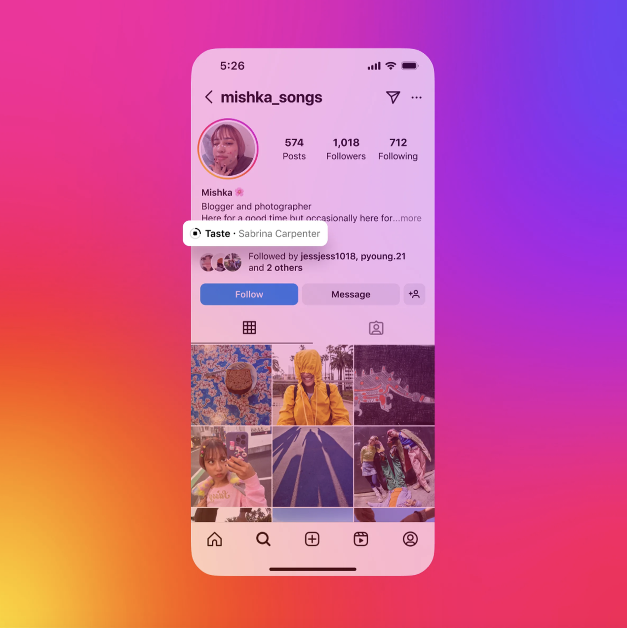 perche su instagram non ho l'opzione per la musica | schermata home di instagram